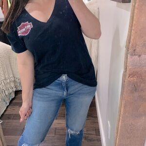 Harley Davidson black T-shirt Cherokee, North Carolina size 2X